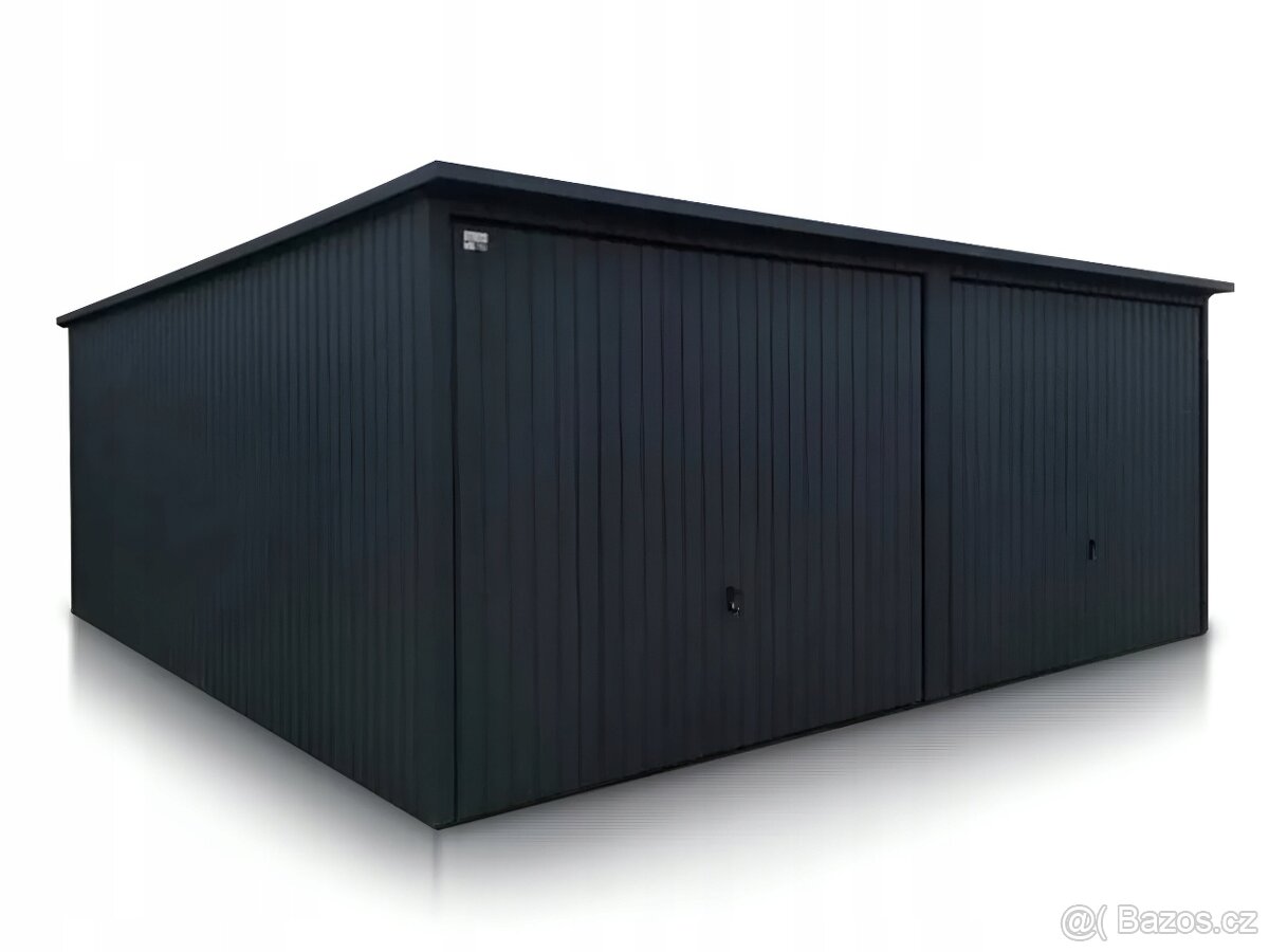 Plechová dvojgaráž 6x5m