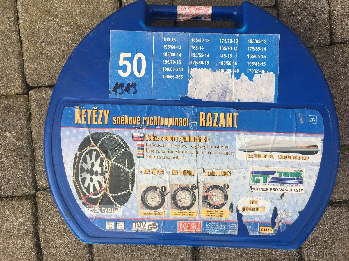 Prodám nové sněhové řetězy Razant 50