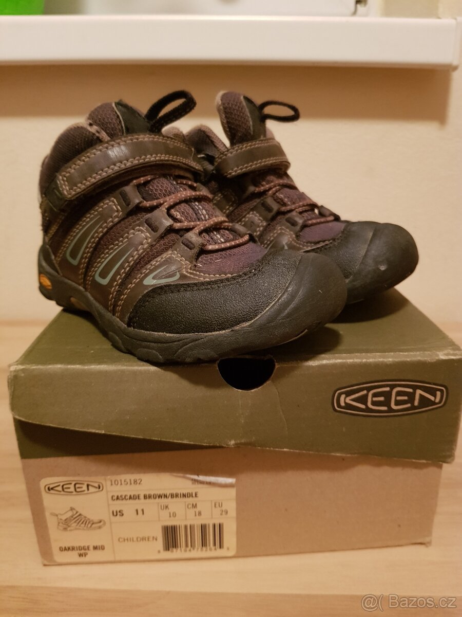 Dětské voděodolné boty KEEN vel. 29 EU hnědé