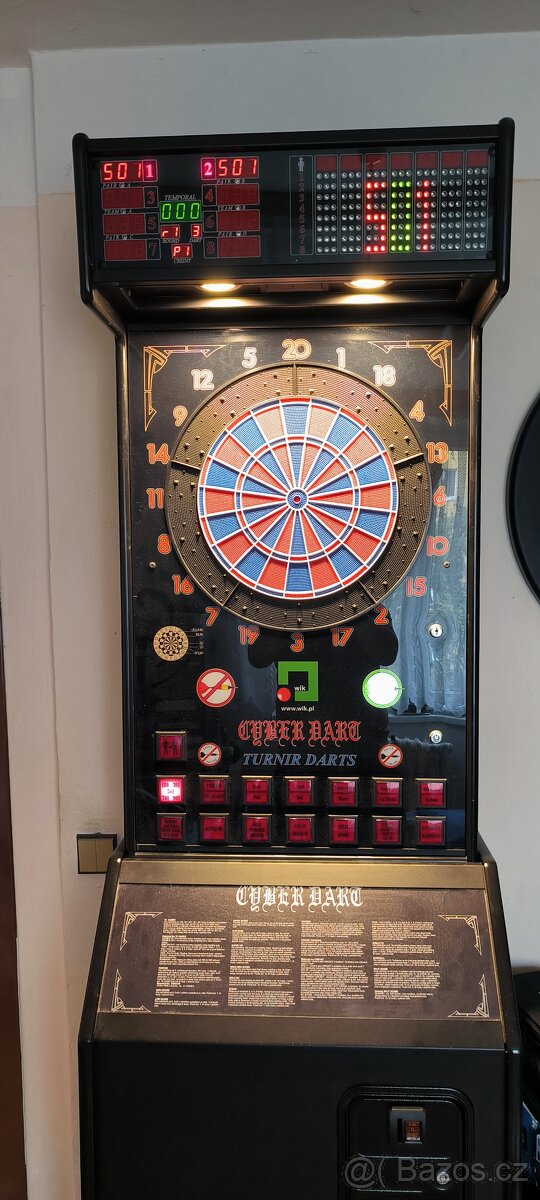 Prodám šipkový automat Cyber Darts Led