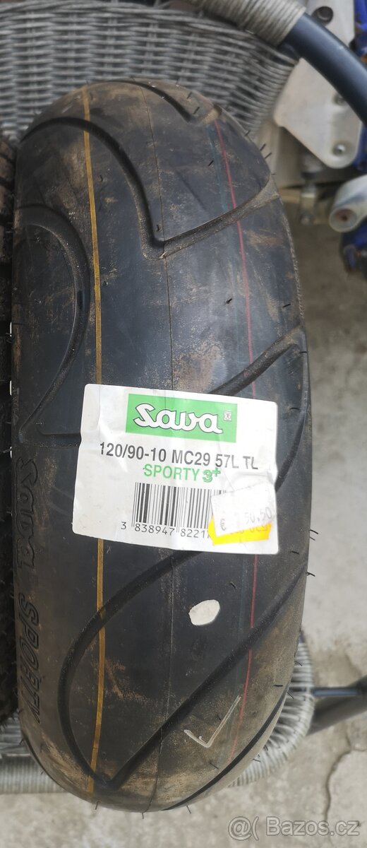 Sawa 120 /90 R10 nepoužitá pneu na skútr