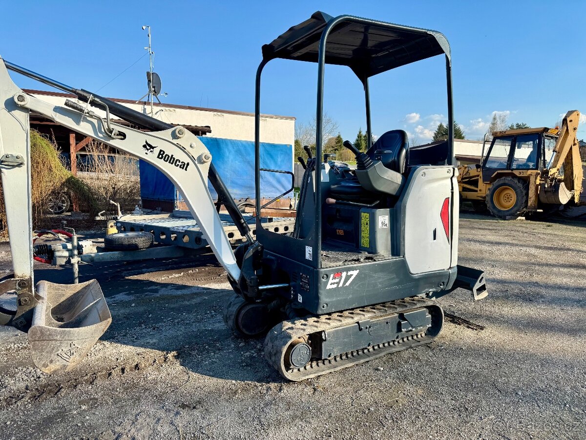 Minibagr Bobcat E17,rok 2019