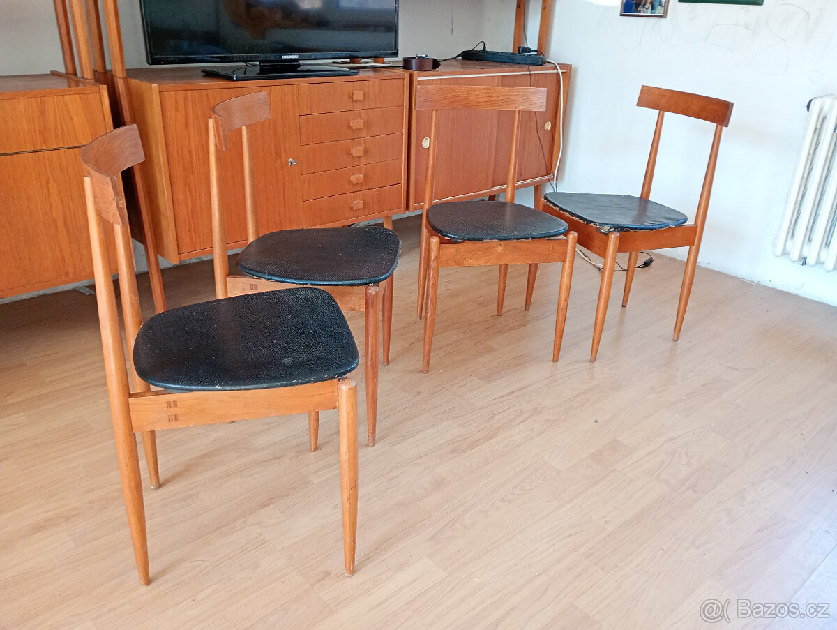 DESIGN Židle A.Fuchs, ULUV 1964,jilm,4KS