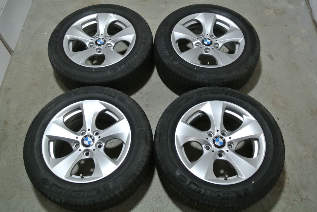 zánovní originál ALU BMW 16" 5x120 ET31 pneu 205/60/16