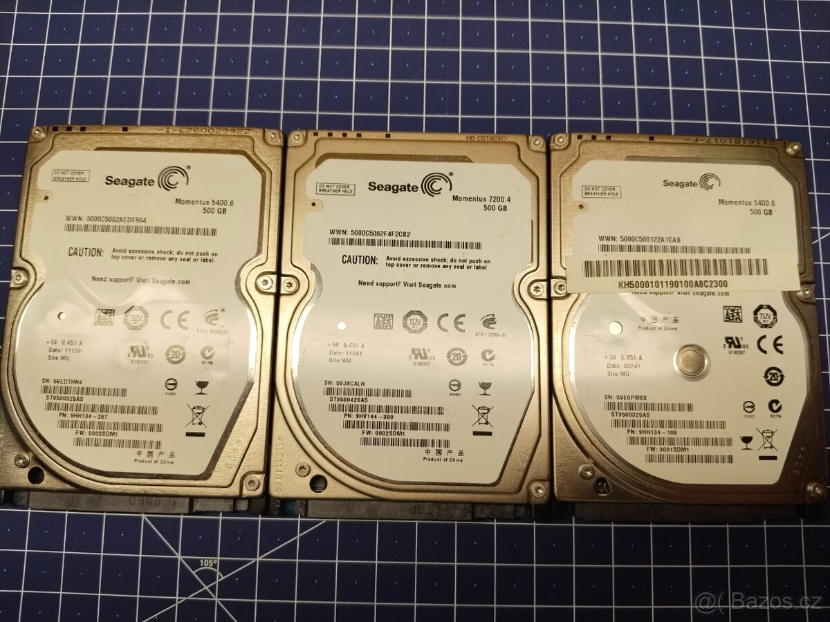 PC komponenty RAM, HDD...