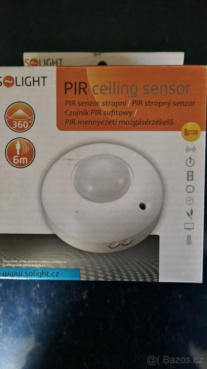 STROPNÍ SENZOR, POHYBOVÉ ČIDLO, SVĚTLO