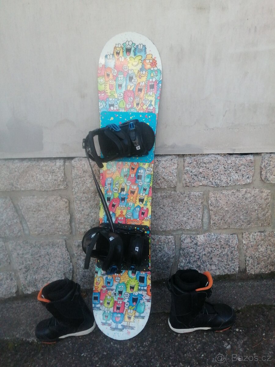 snowboard burton 130 + boots 38
