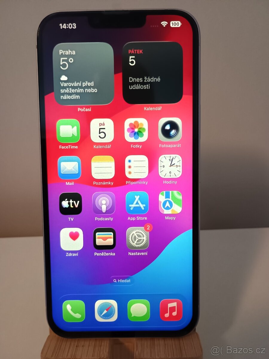 iPhone 14 Plus, fialová, 128GB, baterie 100%, bez škrábanců