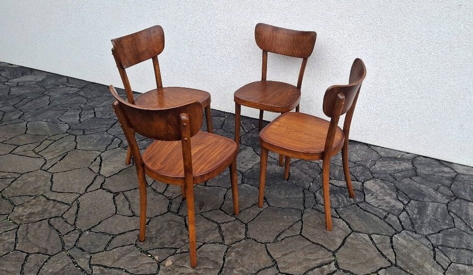 Celodřevěné židle TON po renovaci č.1