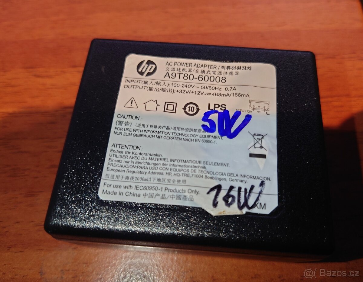 HP Adapter A9T8060009 200-240V 32V pro HP tiskarny