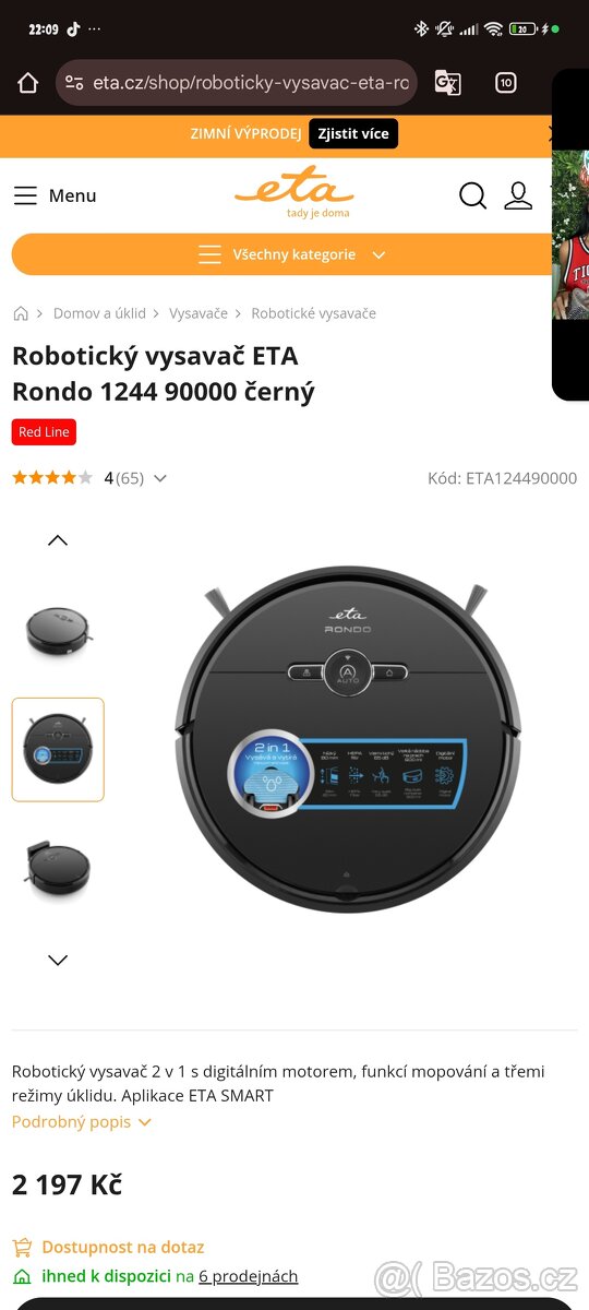 Robotický vysavač ETA