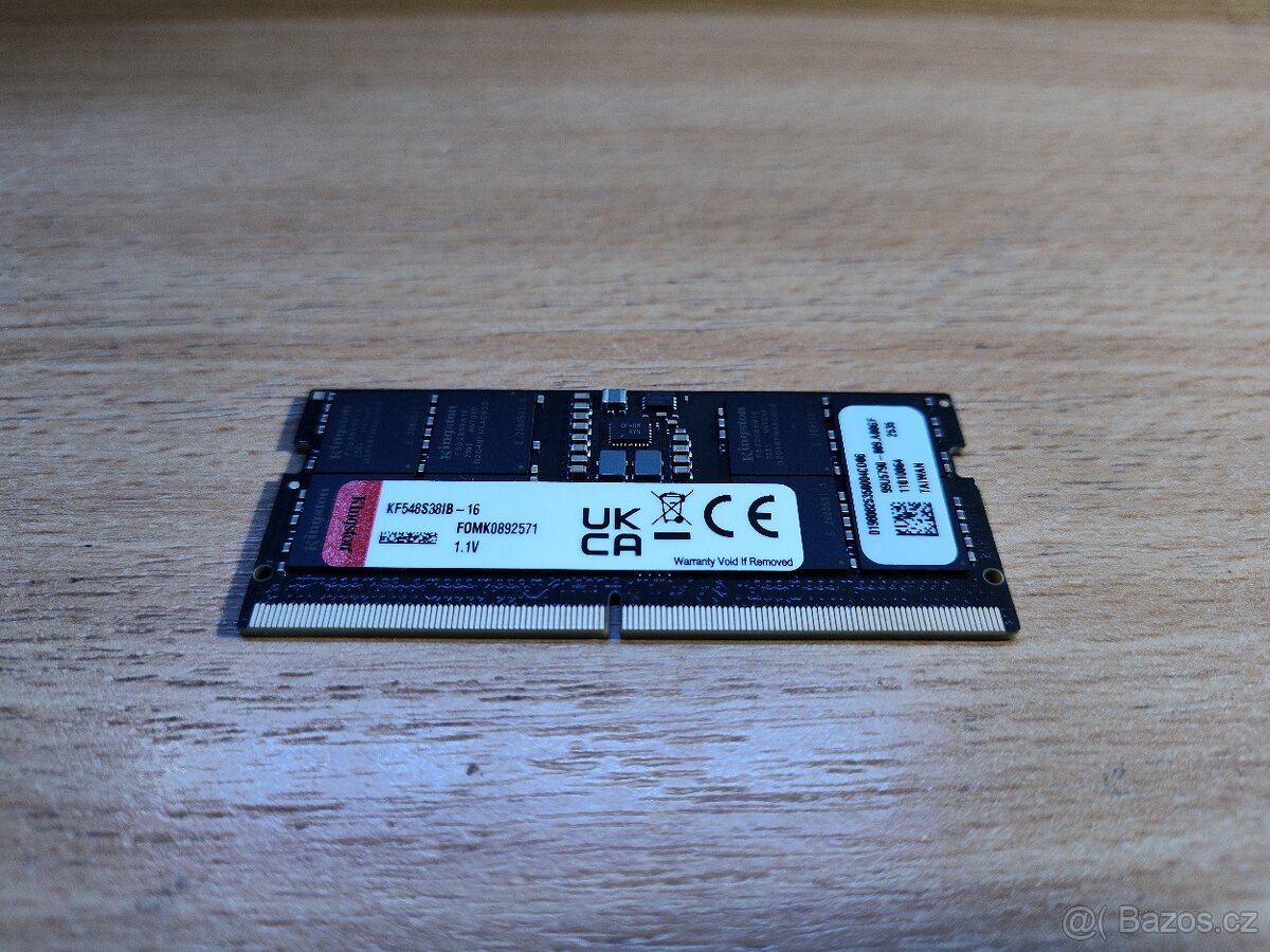 16gb RAM DDR5 4800 Sodimm Kingston