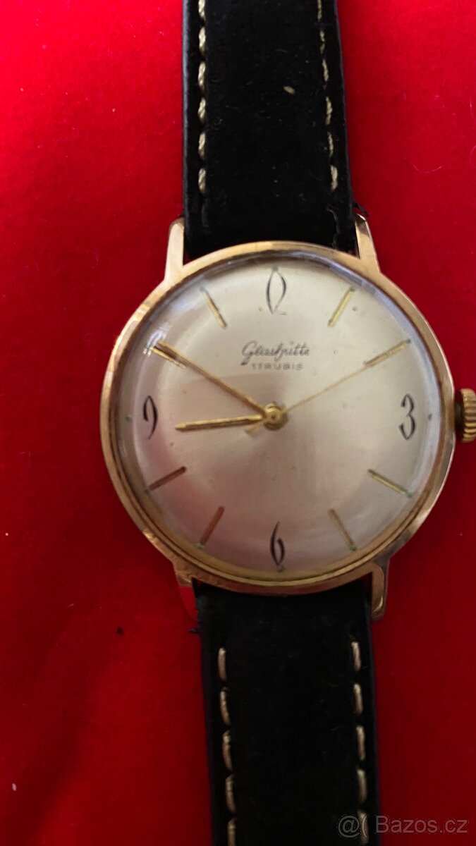 Hodinky Glashutte Gub pozlacené