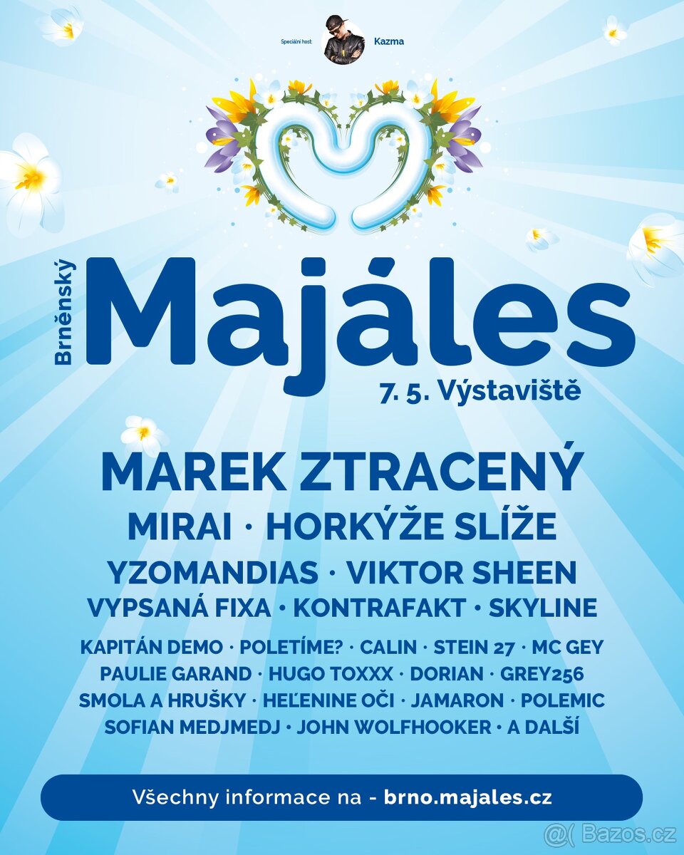 Golden VIP vstupenka Na Brněnský majales