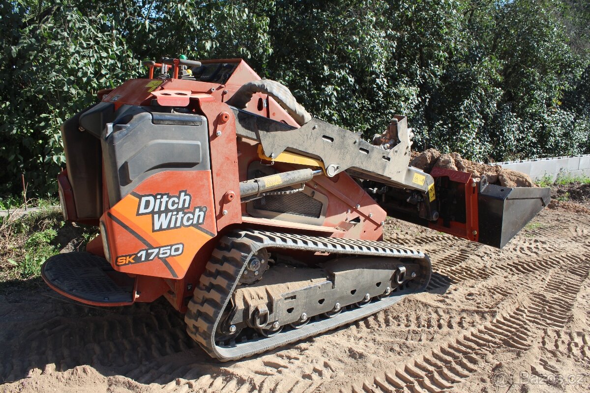 Zemní a výkopové práce nakladačem Ditch Witch v Berouně