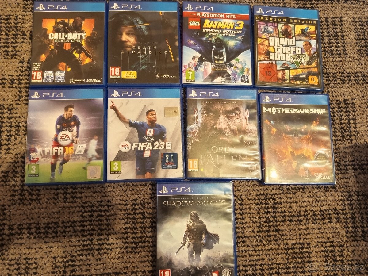 Prodám hry na PS4