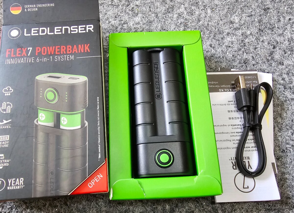 Ledlenser flex 7 bez baterií, Set-top box, Aku, iPhone