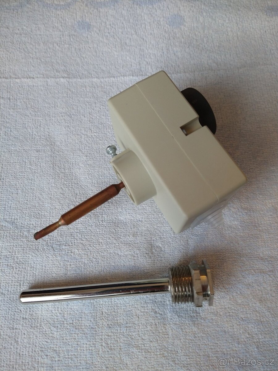 Termostat ponorný  0-90°C vč. jímky