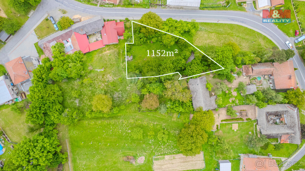 Prodej pozemku k bydlení, 1152 m², Bystřice pod Hostýnem