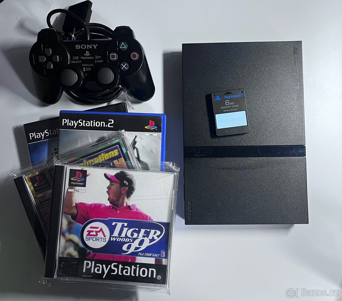 PlayStation 2 SLIM kompletní Černá