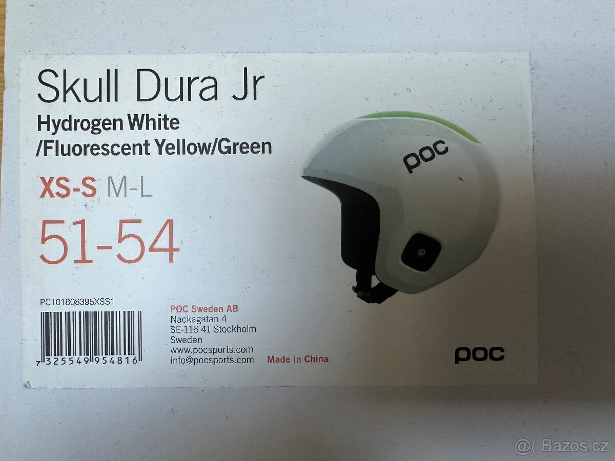 Dětská lyžařská helma POC Skull Dura Jr vel. XS-S / 51-54