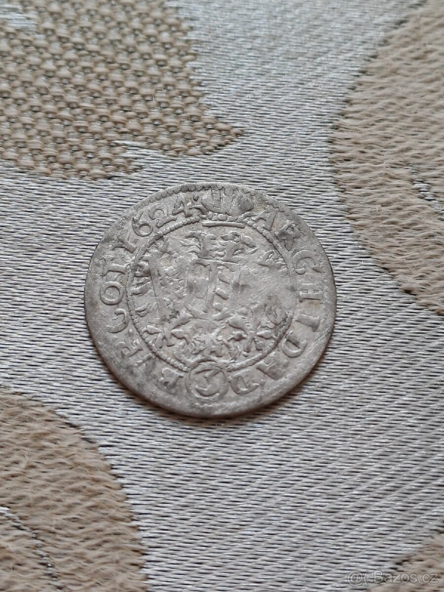3 krejcar 1624 č.1