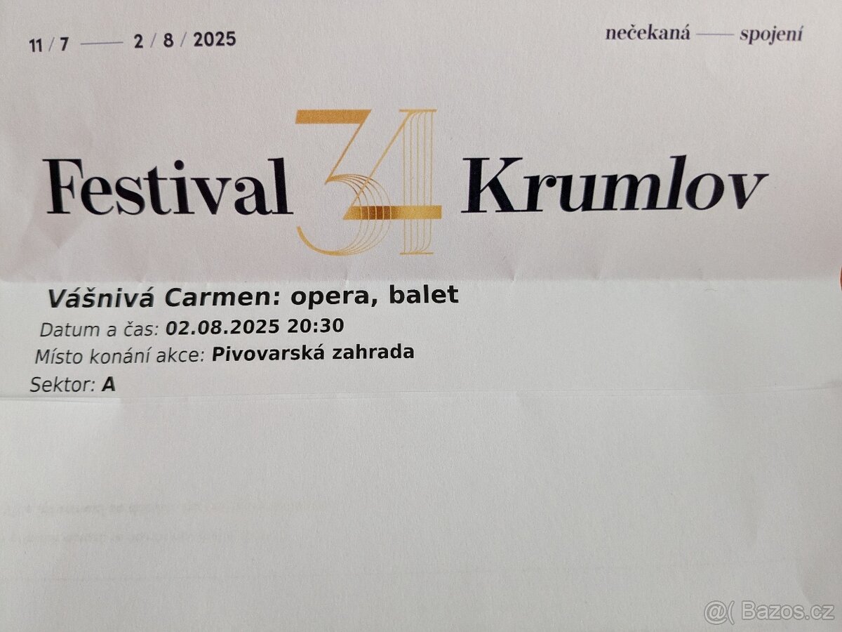 Festival Krumlov VÁŠNIVÁ CARMEN