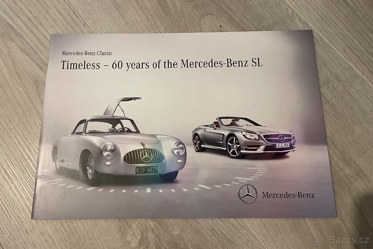 Prospekt Mercedes SL vydaný k výročiu 60. rokov triedy SL