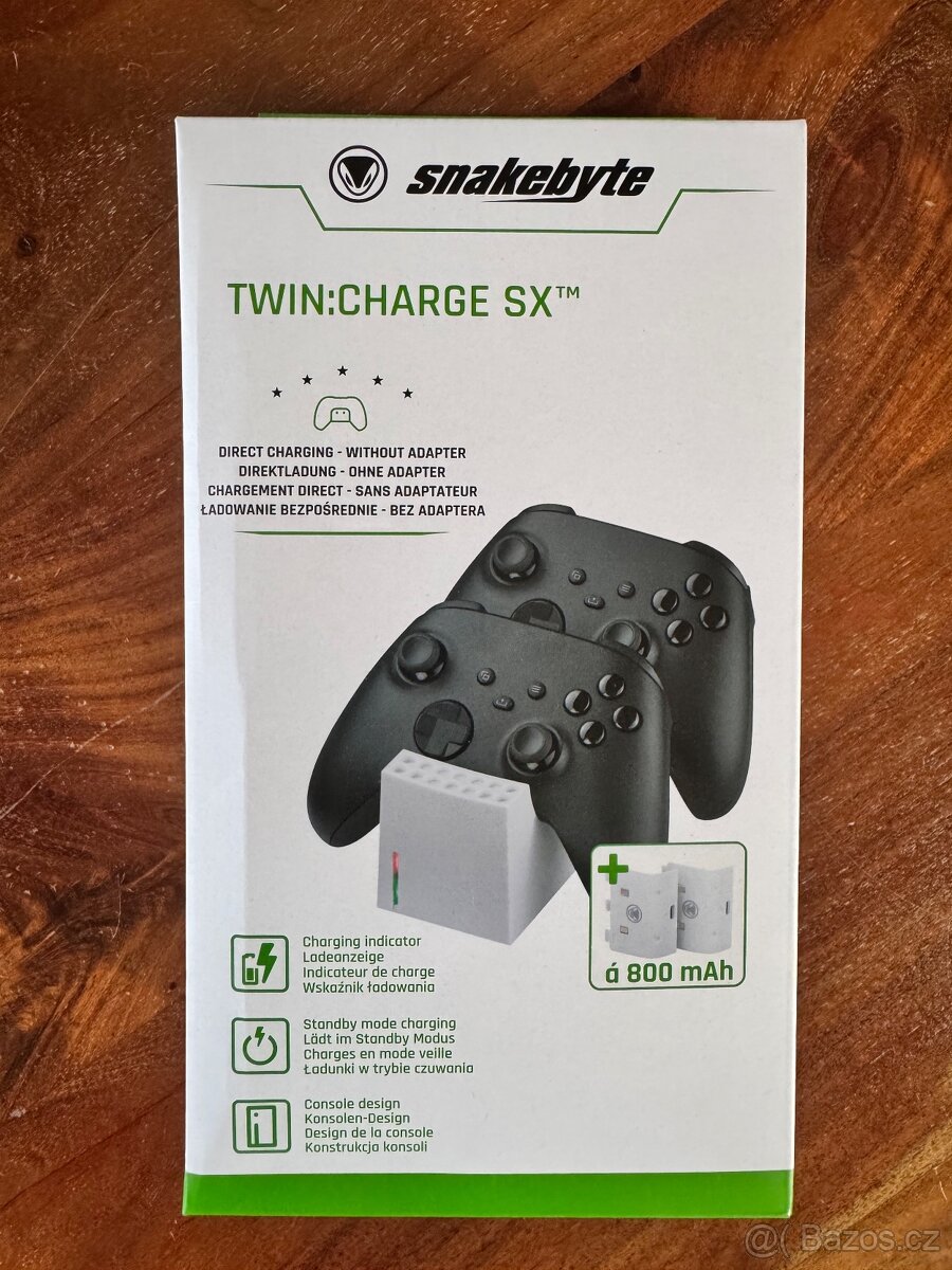 Xbox One S/X nabíjeci stanice + 2x baterie, NOVÉ