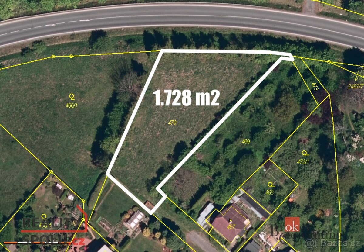 Prodej, pozemky/bydlení, 1728 m2, Nerudova 443, 79312 Horní