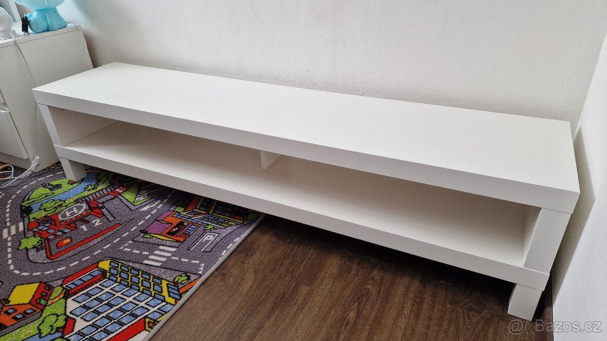 IKEA LACK TV stolek, bílá, nová, 160x35x36 cm