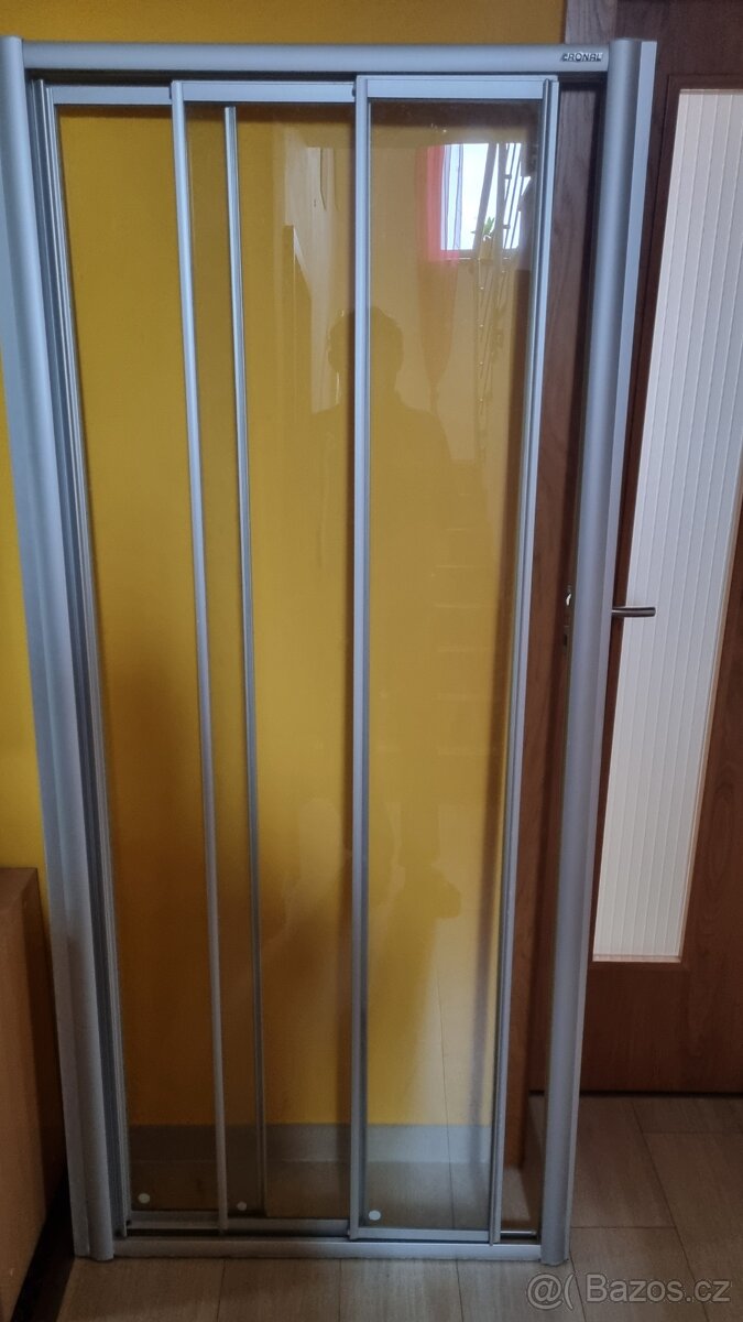Sprchové posuvné dveře do niky RONAL 85cm - 3dílné