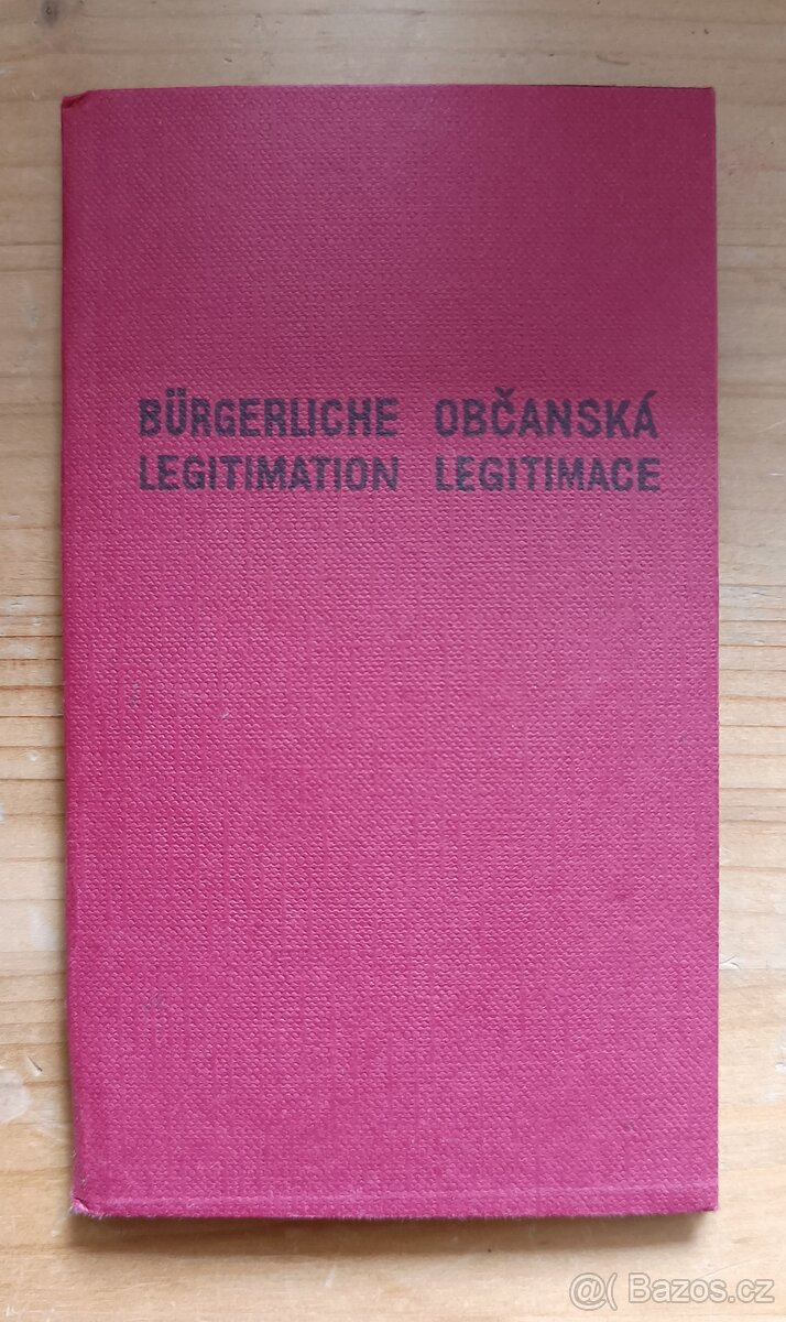 Repro protektorátního občanského průkazu