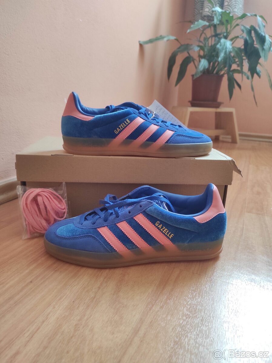 adidas Gazelle Indoor Blue Semi Pink Spark