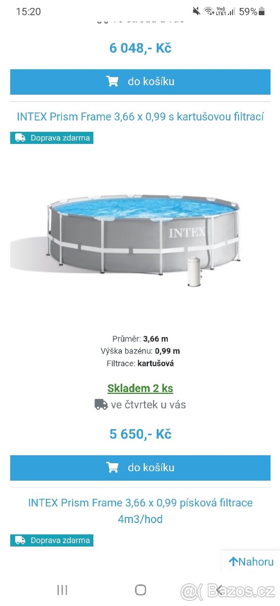 Prodej bazénu