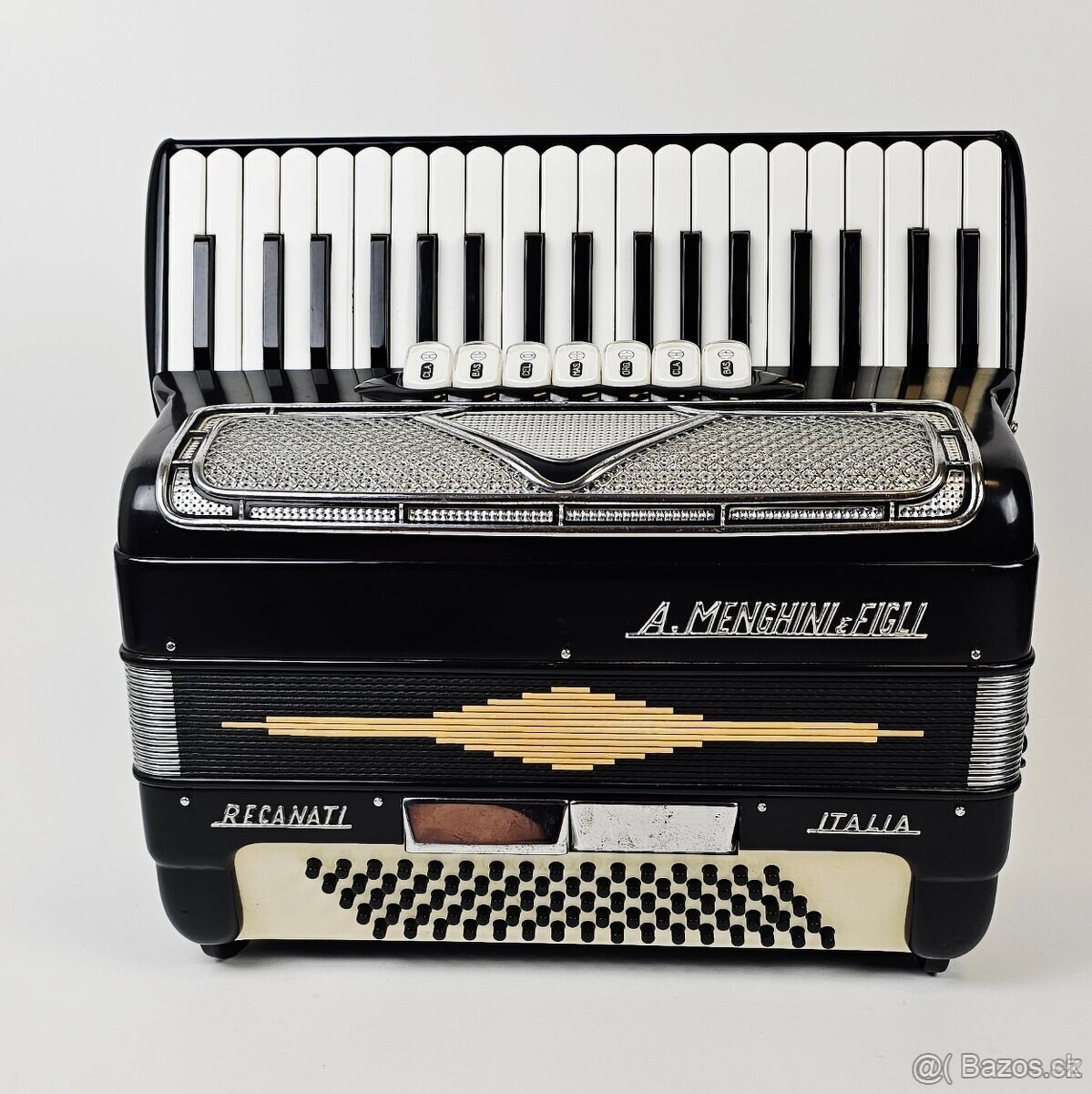 taliansky akordeon / harmonika 80 bas, A. MENGHINI A FIGLI