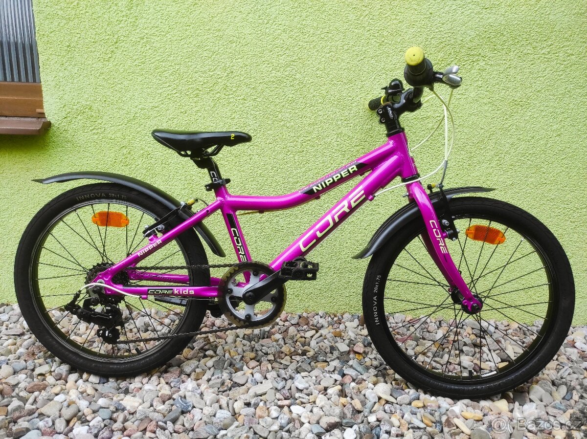 Značkové dětské kolo CORE NIPPER 20" (růžová/fialová)