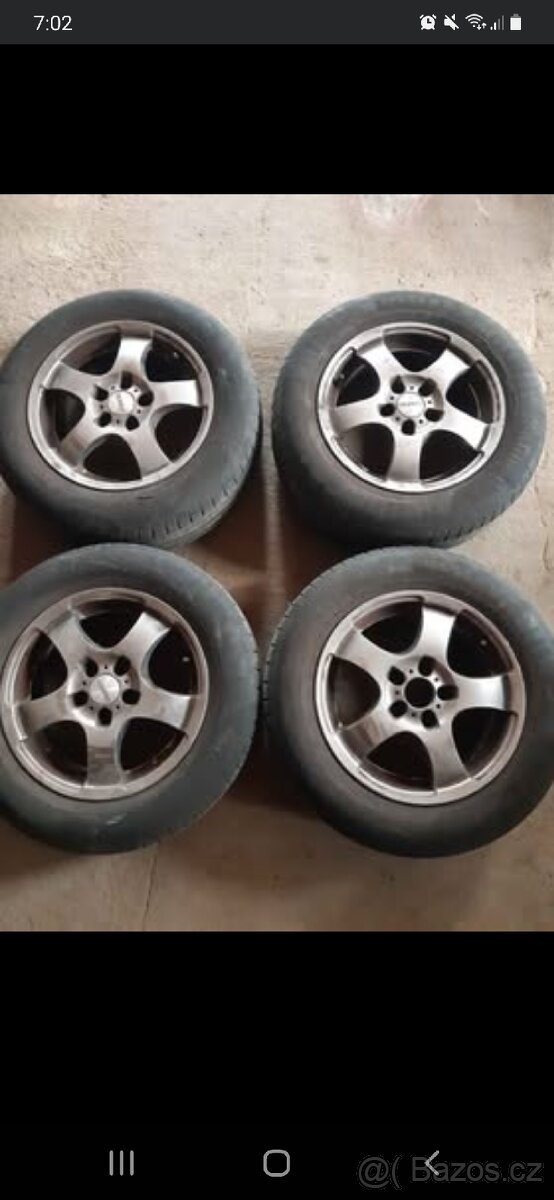 ALU kola R15 5x100 6,5j 15 et38 - cena za celou sadu