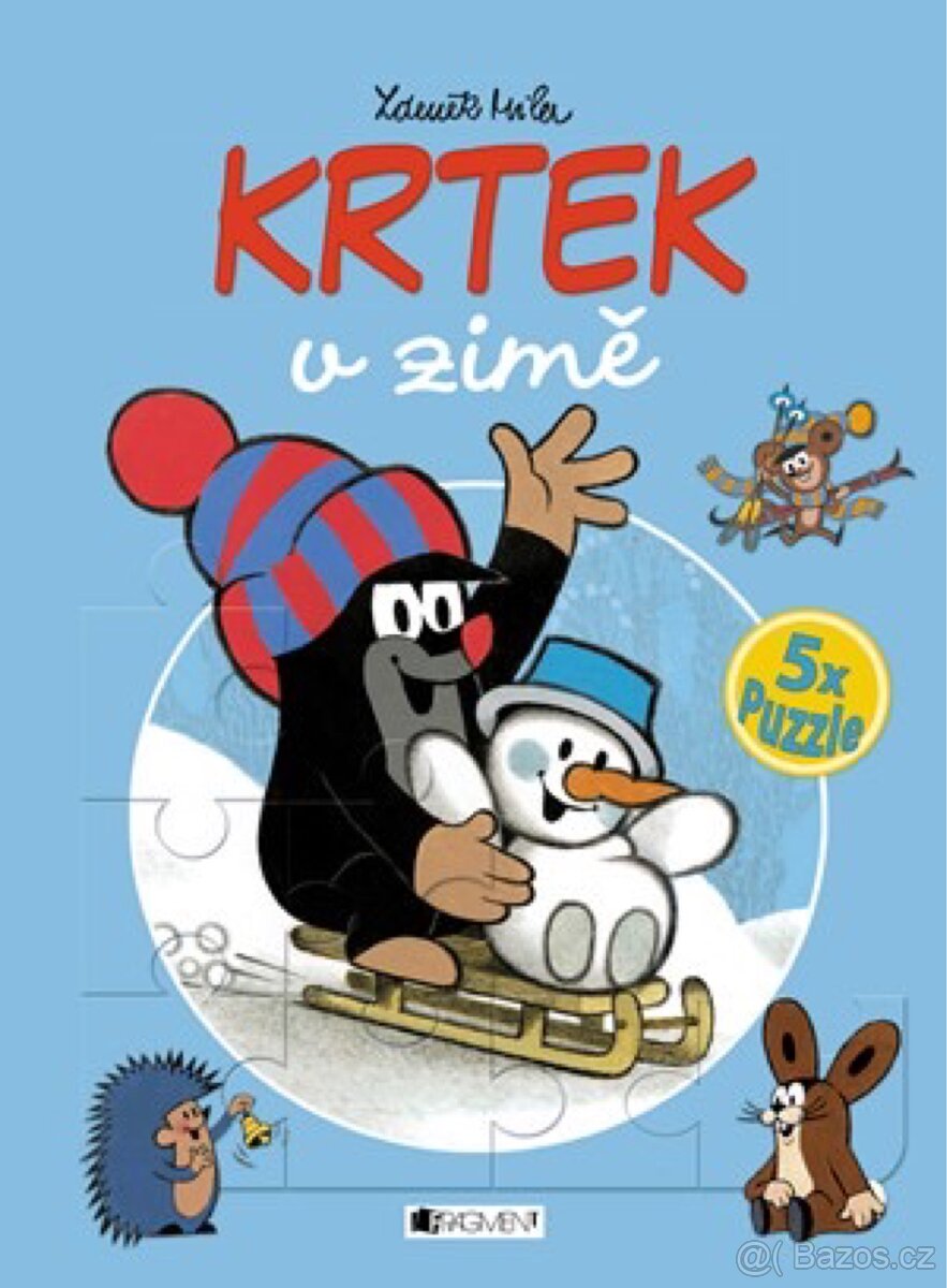 Krteček - Kniha plná veselých skládaček - nová