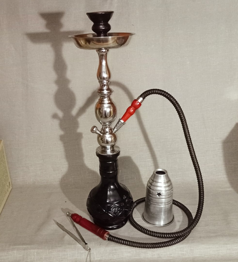 Vodní dýmka černá 63 cm