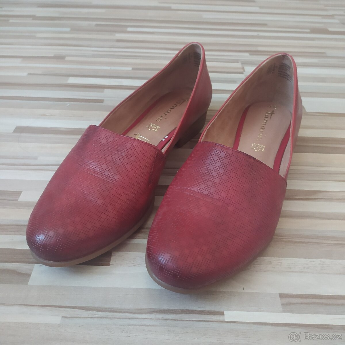 DÁMSKÉ MOKASÍNY | BORDÓ ČERVENÉ