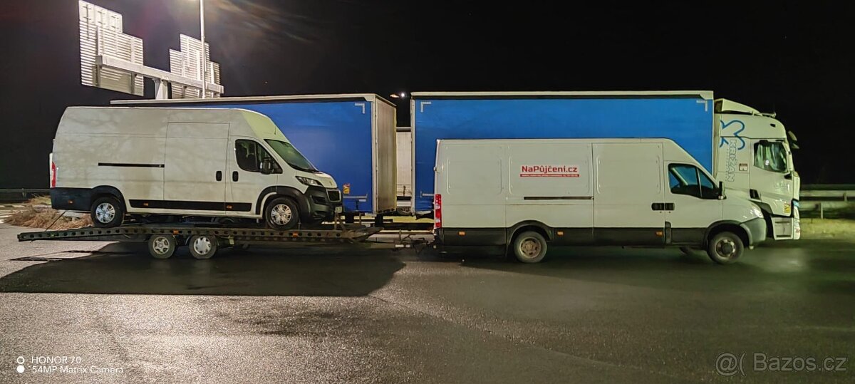 Odtah dodávky, přeprava