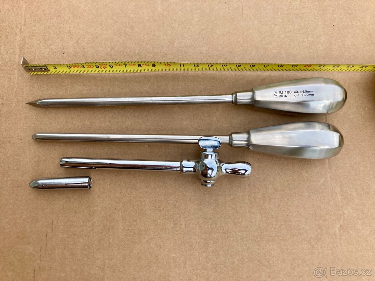 Trokar INOX 6,5 mm x 14 cm cena 150, nové