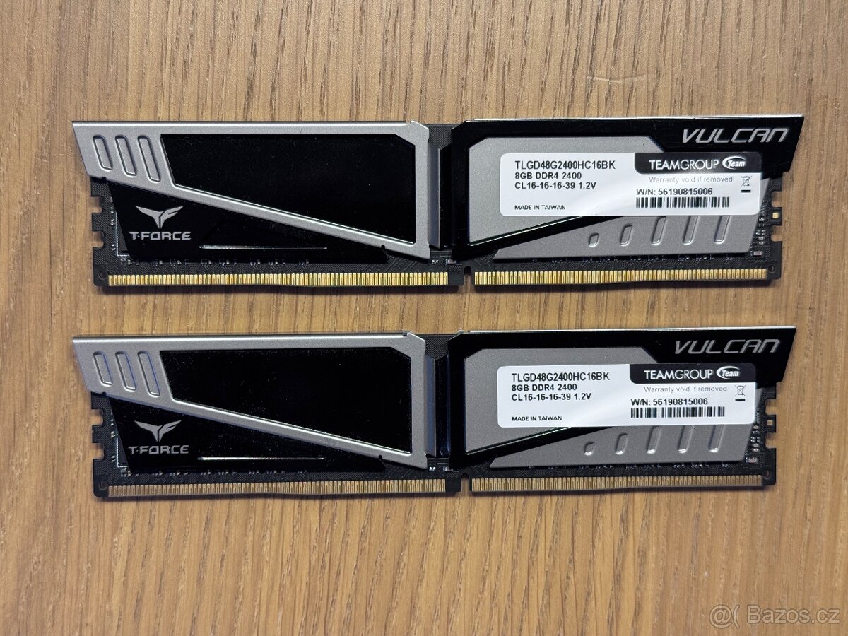 TEAMGroup VULCAN - 16GB DDR4 2400 MHz (2x 8GB)