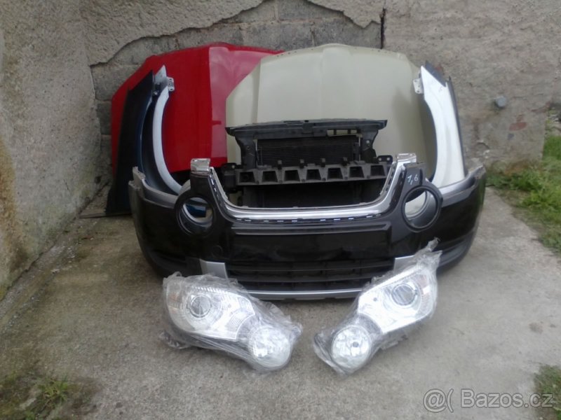 Škoda Yeti + lift - díly na přední část, dveře, airbagy