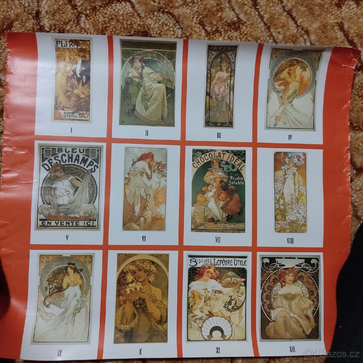 Plakáty kalendář Alfons Mucha