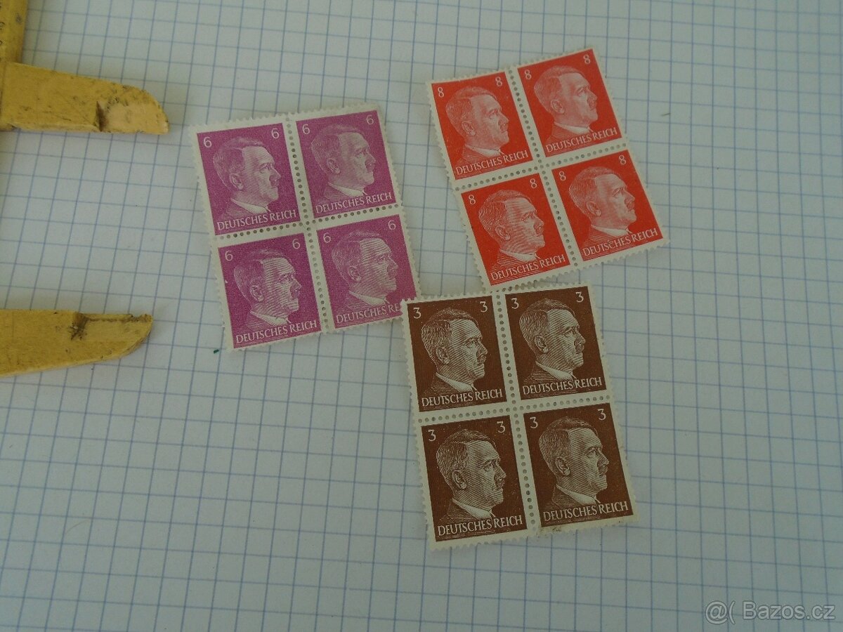 Poštovní známky z protektorátu Čechy a Morava