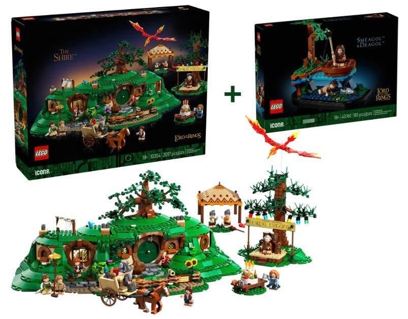 LEGO GWP Pán prstenů: Smeagol&Deagol (40761) + Kraj (10354)