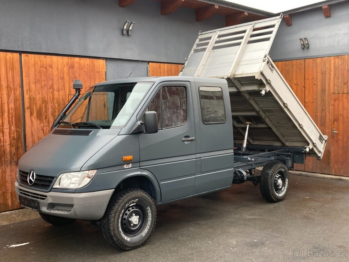 MERCEDES SPRINTER 4x4 2,2CDi DOUBLECAB 3str sklápě