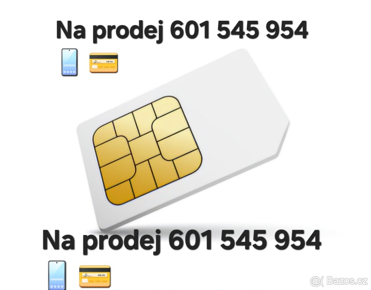 Sim karta na prodej mám oku kod